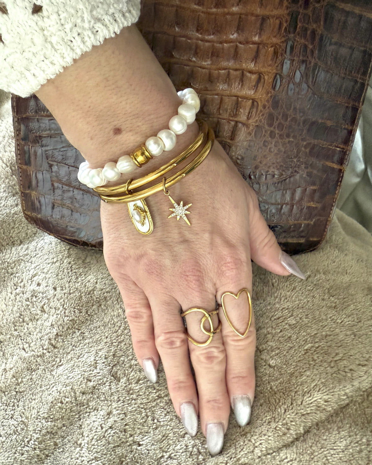 Escapade Riviera - Bague acier inoxydable - Enlacemoi mise en situation