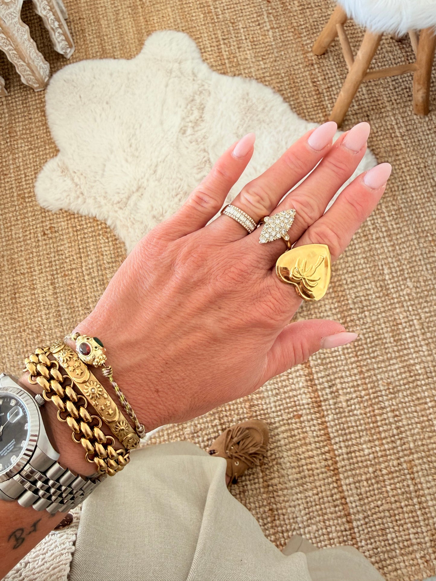 Bague Mi aime a ou