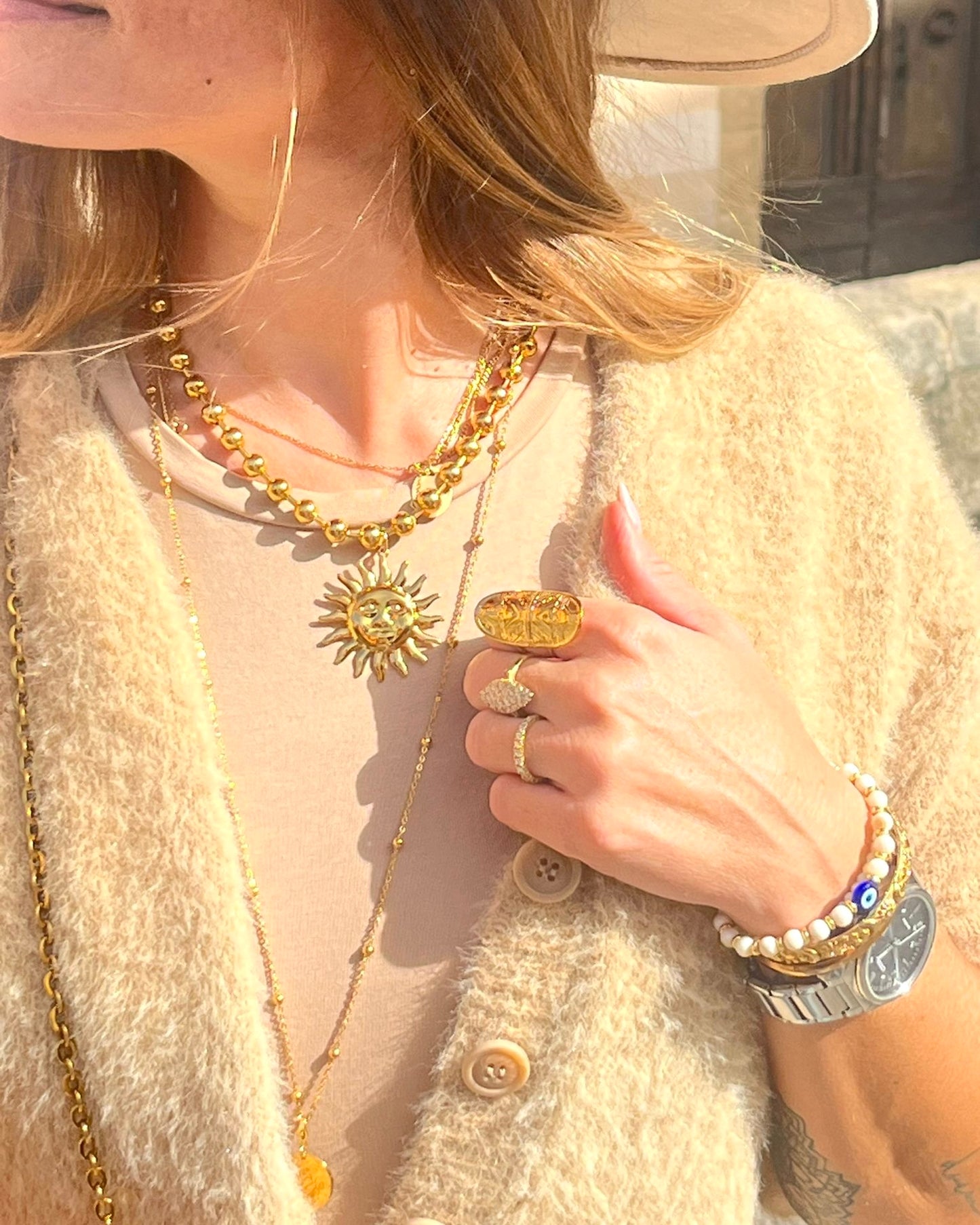 Sun necklace